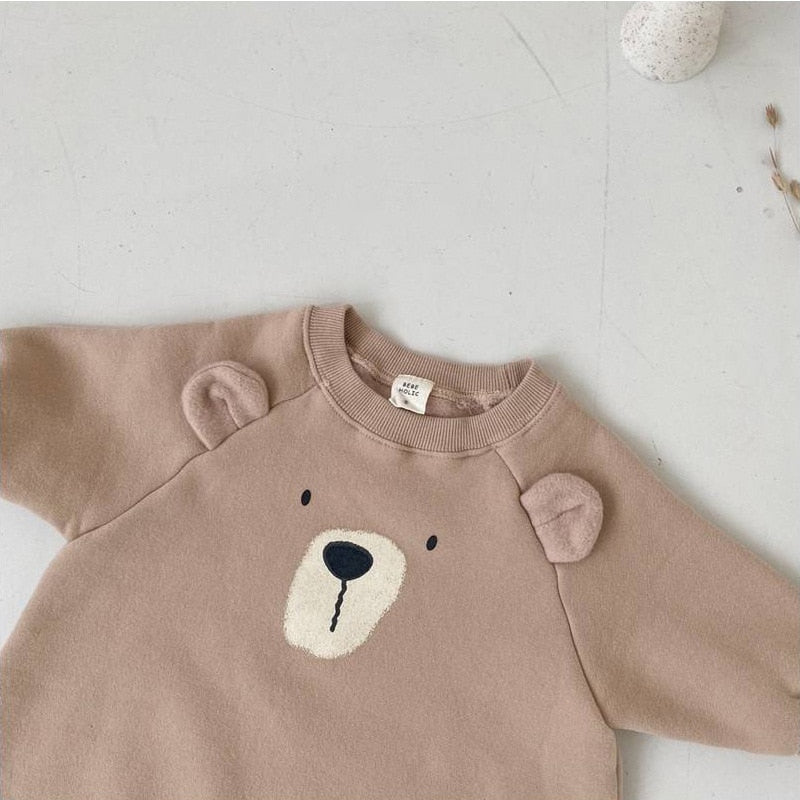 Cute Bear Face Jumpsuit Romper