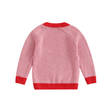 Load image into Gallery viewer, Baby Toddler Boys Girls Sweater Long Sleeve O-Neck Contrast Color Winter Warm Knit Pullover Top
