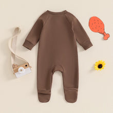 Load image into Gallery viewer, Baby Boys Girls Jumpsuit Long Sleeve Round Neck Romper Football Footie Bodysuit
