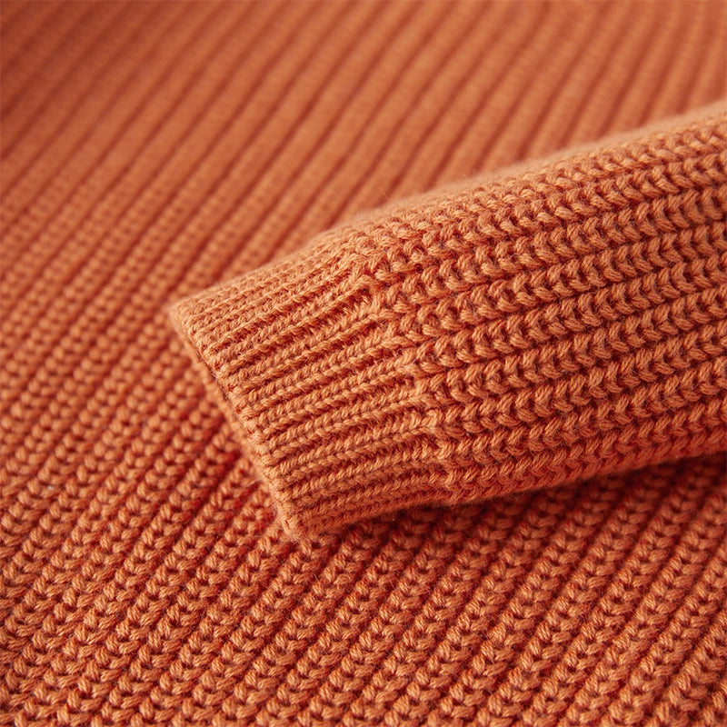 Baby Toddler Girls Boys Sweaters Knitting Pullovers Tops Solid Color Basic Cotton Long Sleeve Sweater Top