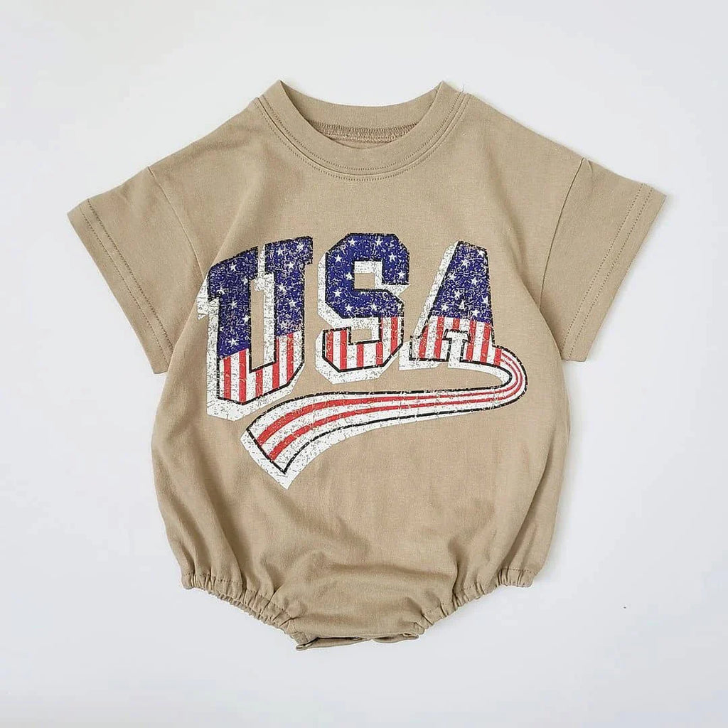 Grunge Style USA Bodysuit Romper