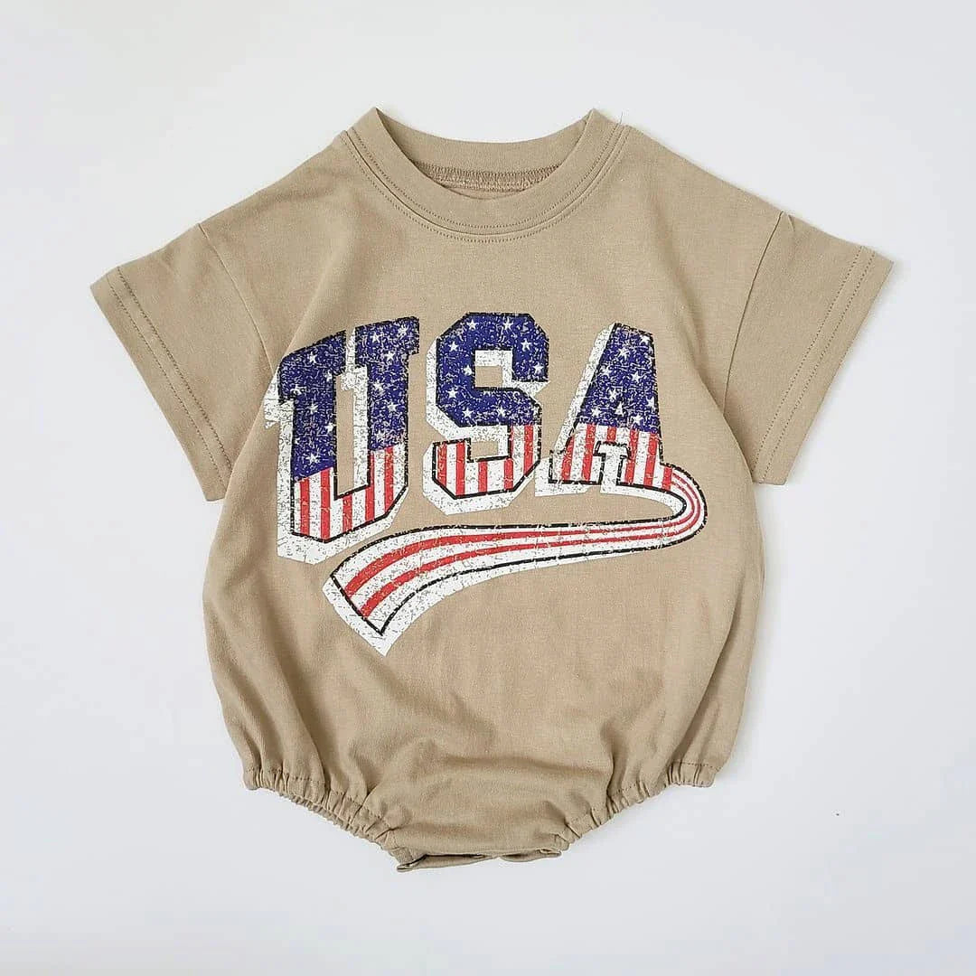 Grunge Style USA Bodysuit Romper