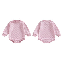 Load image into Gallery viewer, Baby Boys Girls Romper Long Sleeve Crew Neck Checkered Bodysuit Fall Playsuit
