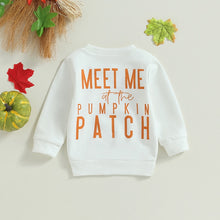 Load image into Gallery viewer, Baby Toddler Boy Girl Fall Long Sleeve Crew Neck Top Pumpkin Print Halloween Shirt
