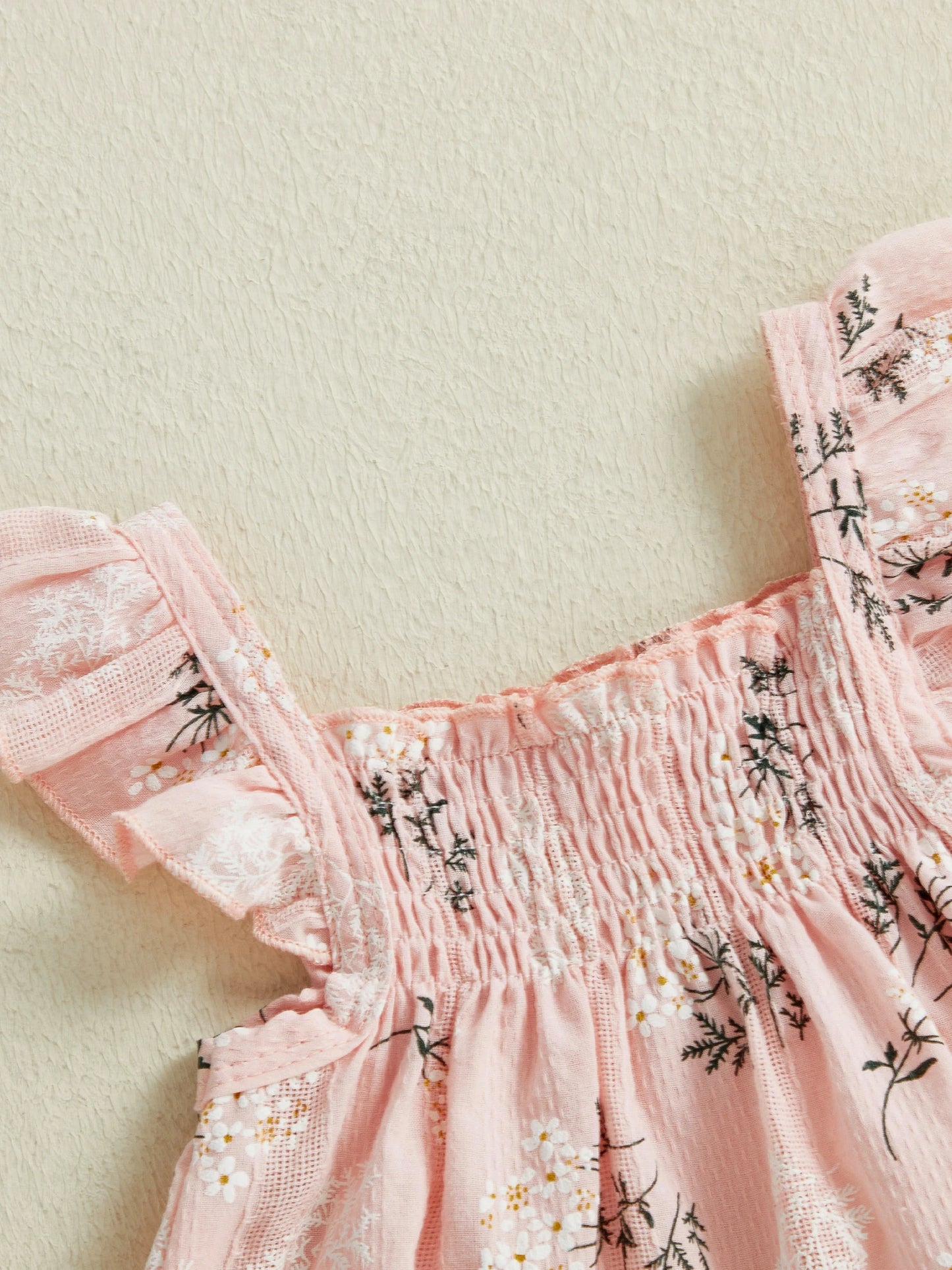 Baby Toddler Girl 2Pcs Summer Outfit Flower Flying Sleeve Ruffle Tank Top and Shorts Bloomers 2 Piece Casual Set