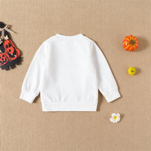 Load image into Gallery viewer, Toddler Baby Girl 2Pcs Halloween Clothes Pumpkin Print Long Sleeve Top Flower &amp; Pumpkin Flare Pant
