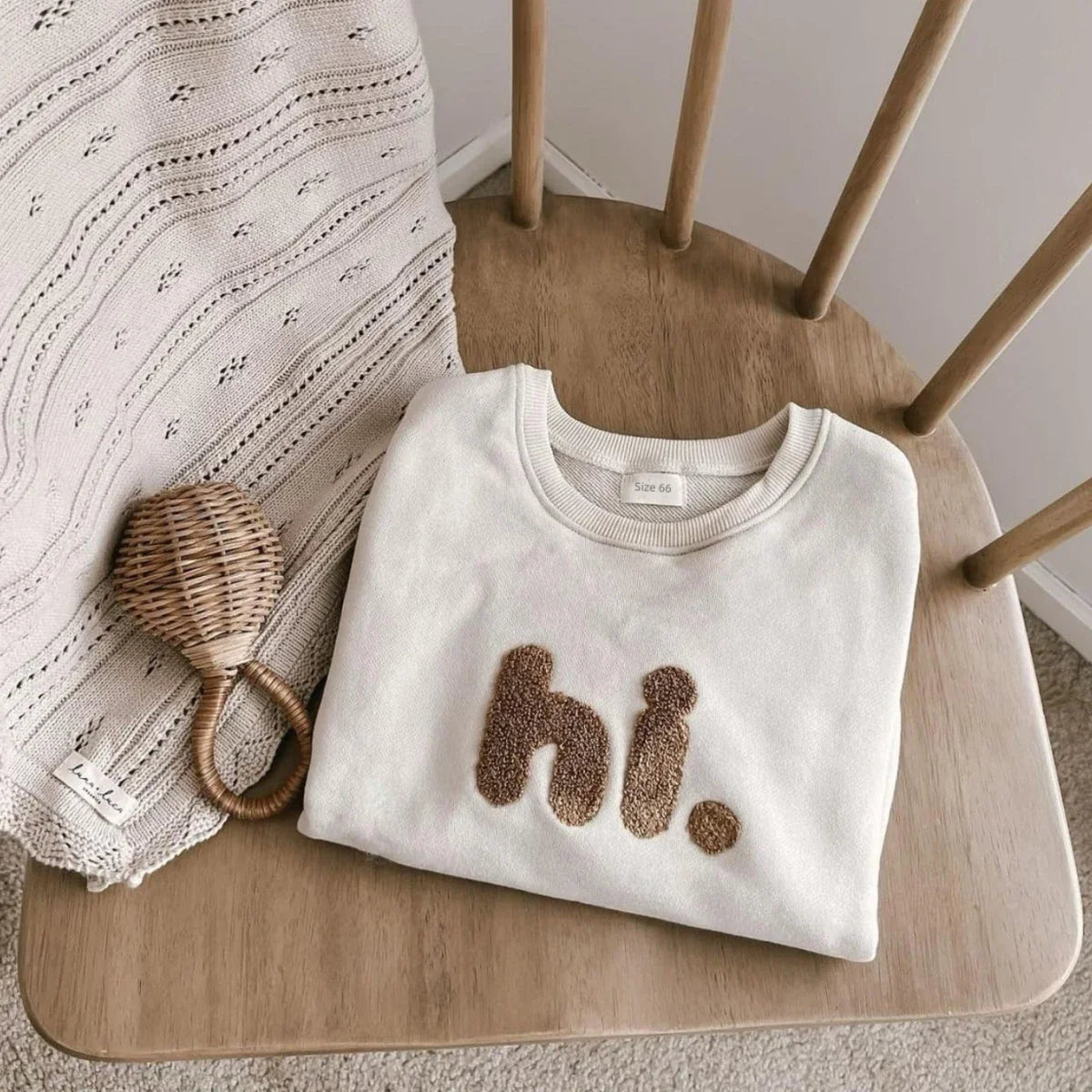 Hi Embroidery Cotton Bodysuit Romper