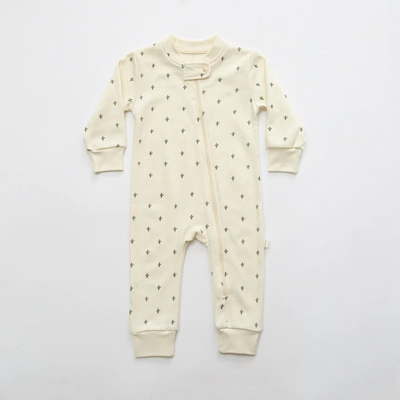 Baby Boy Girl Zip Up Onesie Zipper Romper