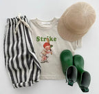 Drawstring Striped Pants