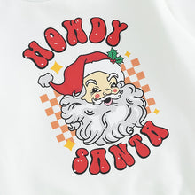 Load image into Gallery viewer, Baby Toddler Girls 2Pcs Christmas Outfits Santa Baby/Candy Cane Gang/Team Lou Who/Howdy Santa Letters Print Long Sleeve Crewneck Top Solid Color Flared Pants Set

