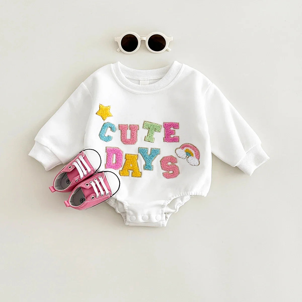 Cute Days Long Sleeve Bodysuit Romper