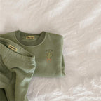 Embroidered Patch Jogger Set
