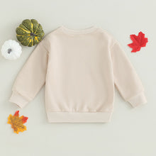 Load image into Gallery viewer, Baby Toddler Kids Boy Girl Long Sleeve Crew Neck Farm Fresh Pumpkins Print Pullover Halloween Clothes
