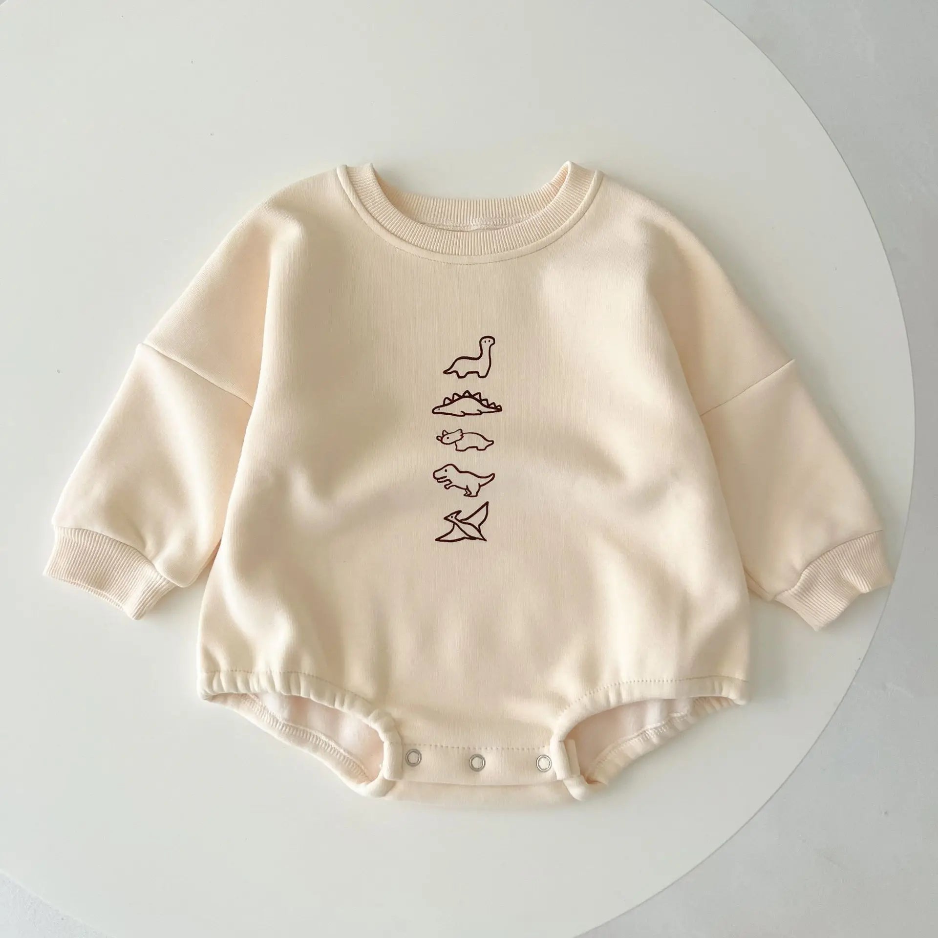 Dinosaur Sweatshirt Bodysuit Romper
