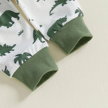 Load image into Gallery viewer, Baby Toddler Boys 2Pcs Outfit Long Sleeve Dinosaur Print Crewneck Top Drawstring Pants Jogger Set
