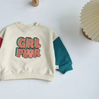 GIRL POWER Patchwork Sweater Bodysuit Romper