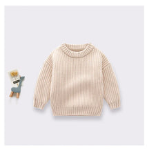 Load image into Gallery viewer, Newborn Baby Sweater Kid Boy Girl Winter Clothes Warm Thick Knit Pullover Top Infant Long Sleeve Basic Knitwear Outfit
