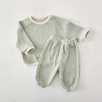 Waffle Sportswear Pants Set