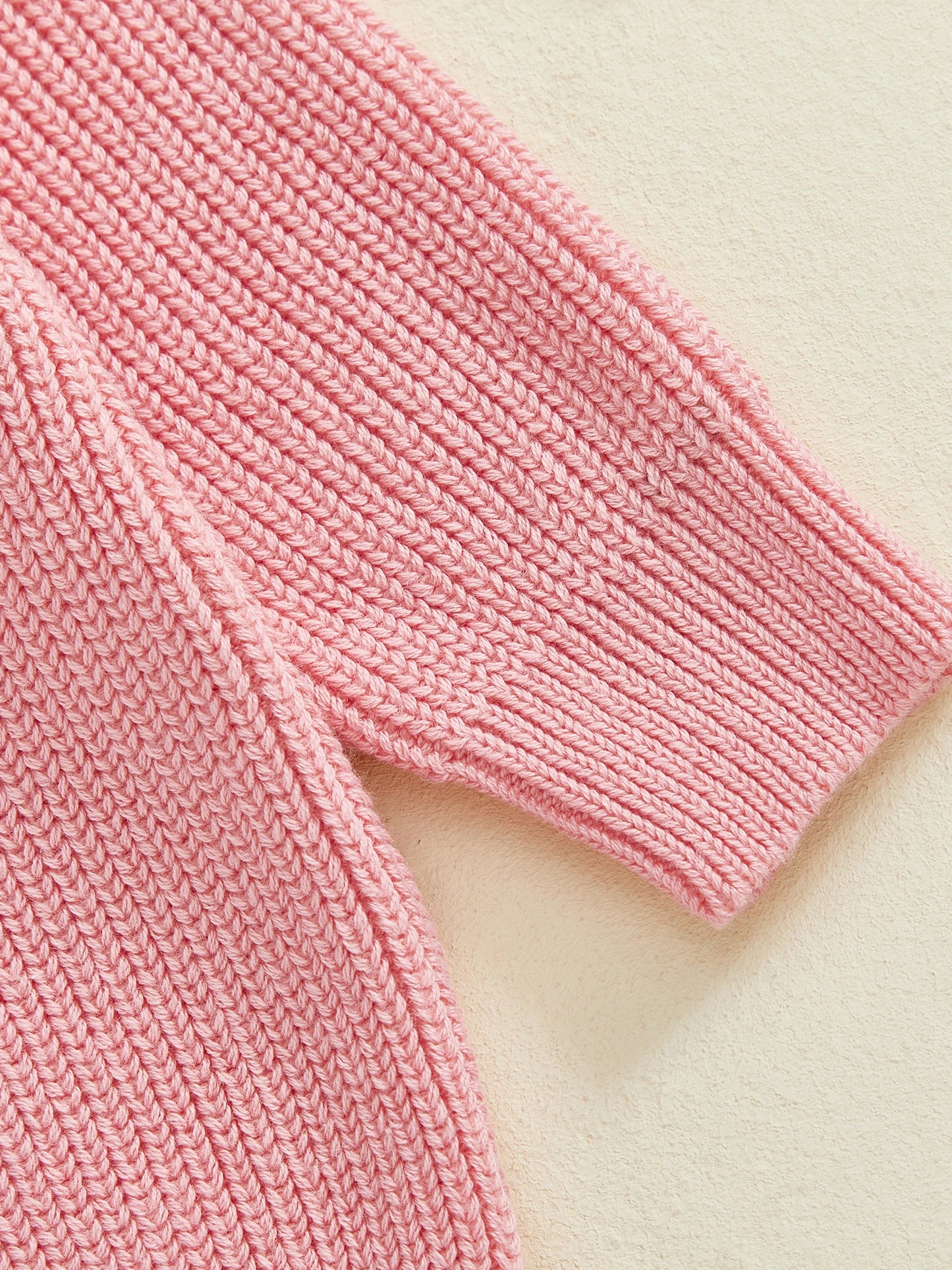 Baby Toddler Girls Autumn Knit Sweater Long Sleeve O Neck Ladybug Embroidery Pullover Knitwear Top