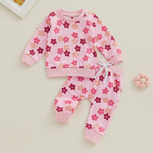 Load image into Gallery viewer, Baby Toddler Girl 2Pcs Clothes Set Fall Outfits Long Sleeve Floral Print Top Long Pants
