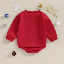 Load image into Gallery viewer, Baby Boy Girl Christmas Rompers Letter Print Round Neck Long Sleeve Merry Little Thing Jumpsuits Winter
