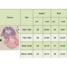 Load image into Gallery viewer, Baby Toddler Girls Romper Fuzzy Letter Mama&#39;s Girl Long Sleeve Crew Neck Jumpsuit
