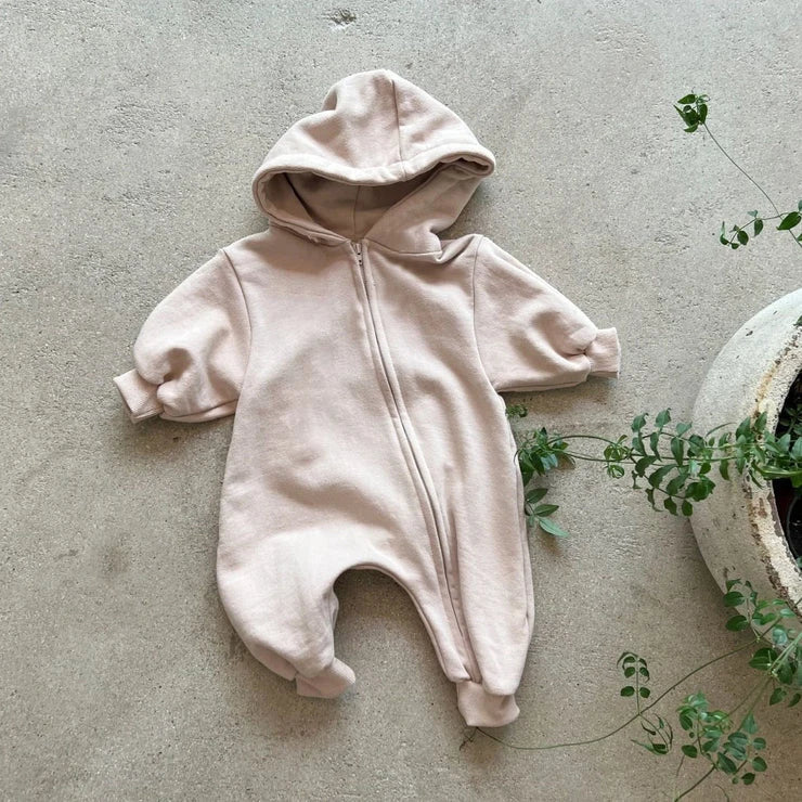 Casual Hooded Jumpsuit Romper