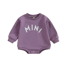 Load image into Gallery viewer, Baby Girls Boys Bodysuit Mini Letter Print Crew Neck Long Sleeve Fall Jumpsuits Romper
