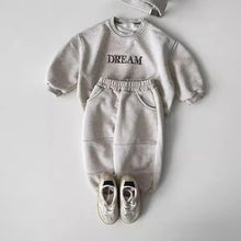 Load image into Gallery viewer, Baby Toddler Boys Girls 2Pcs Dream Casual Long Sleeve Top + Pants Jogger Suit Set Letter Print Outfit
