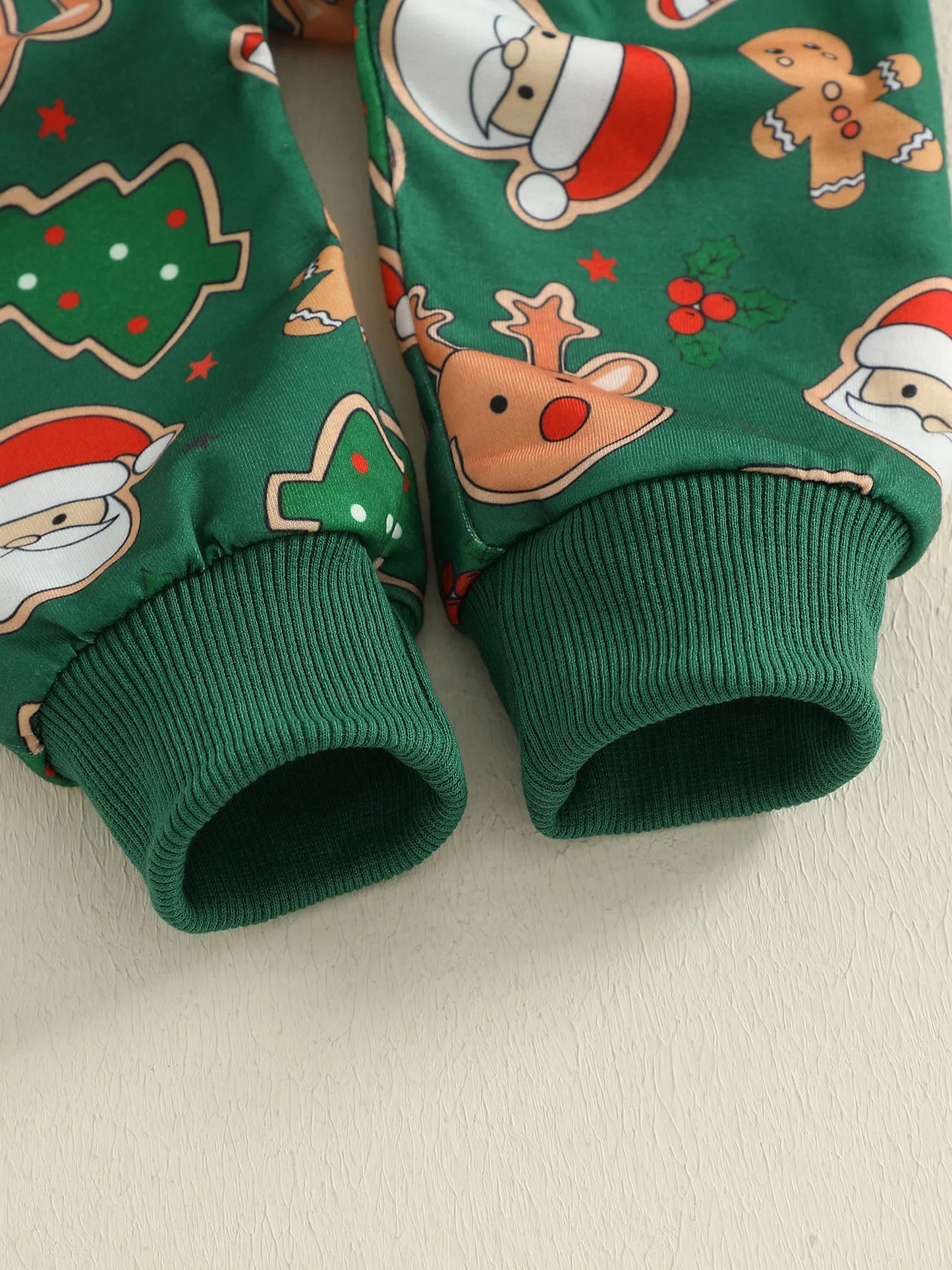 Baby Toddler Boys Girls 2Pcs Christmas Santa Claus Milk Reindeer Print Long Sleeve Top with Elastic Waist Paints 2piece Outfit Jogger Set