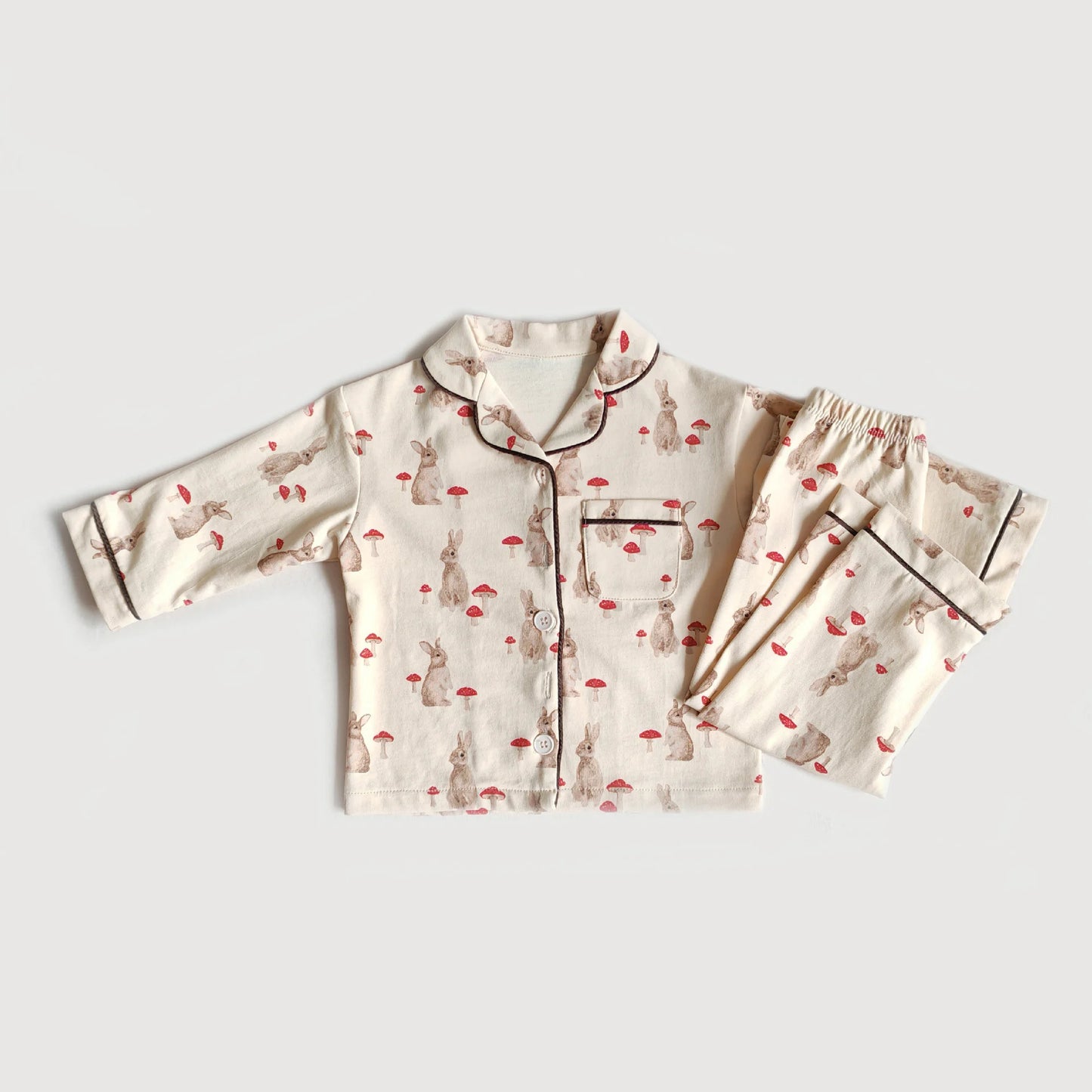 Toddler Kid Baby Boy Girl 2Pcs Clothes Set 100% Cotton Autumn Winter Pajamas Set Animals Print