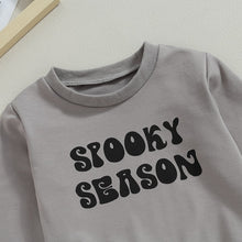 Load image into Gallery viewer, Toddler Baby Boy Girl Halloween Long Sleeve Round Neck Letter Print Pullover Loose Top
