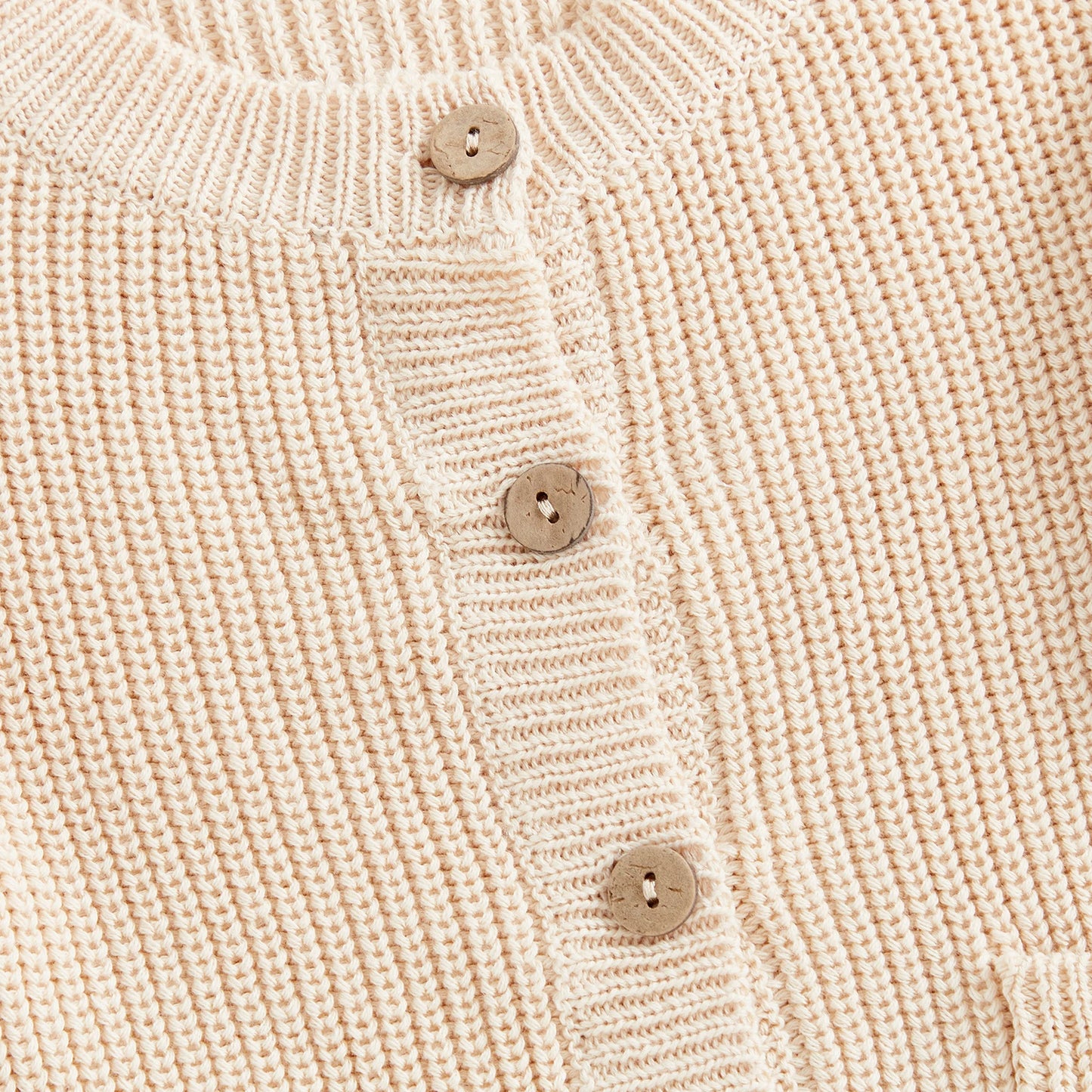 Baby Toddler Girls Boys Knit Cardigan Solid Long Sleeve Crew Neck Button-up Sweater with Pockets Casual Fall Clothes Top