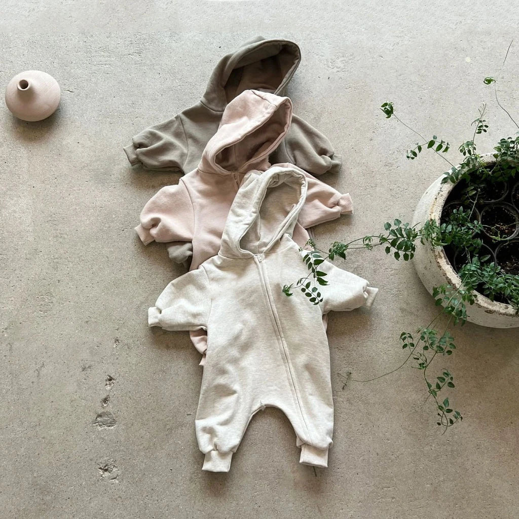 Casual Hooded Jumpsuit Romper
