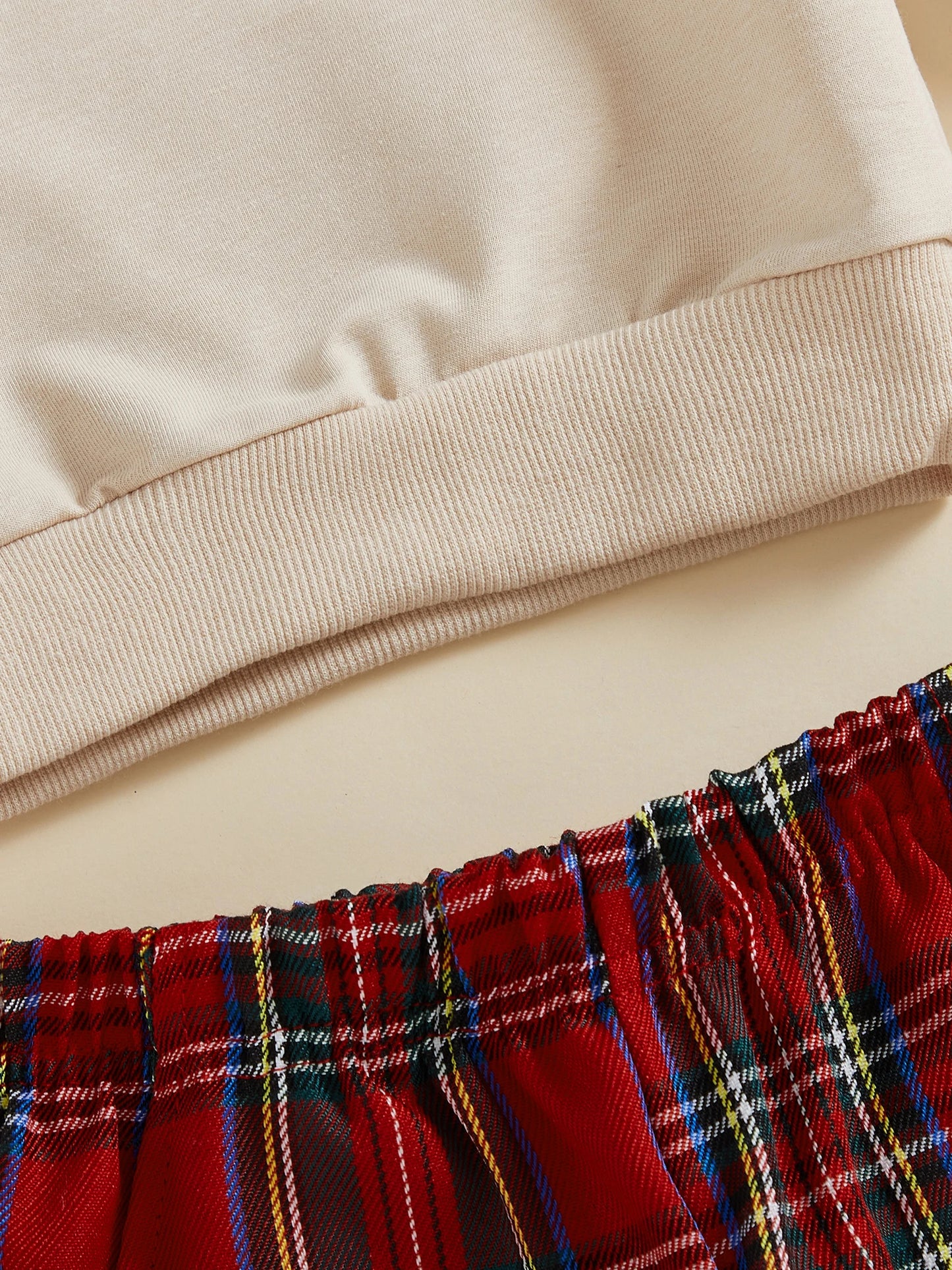 Baby Toddler Boys 2Pcs Christmas Outfits Long Sleeve Train Tree Embroidery Top + Plaid Pants Set Winter Clothes