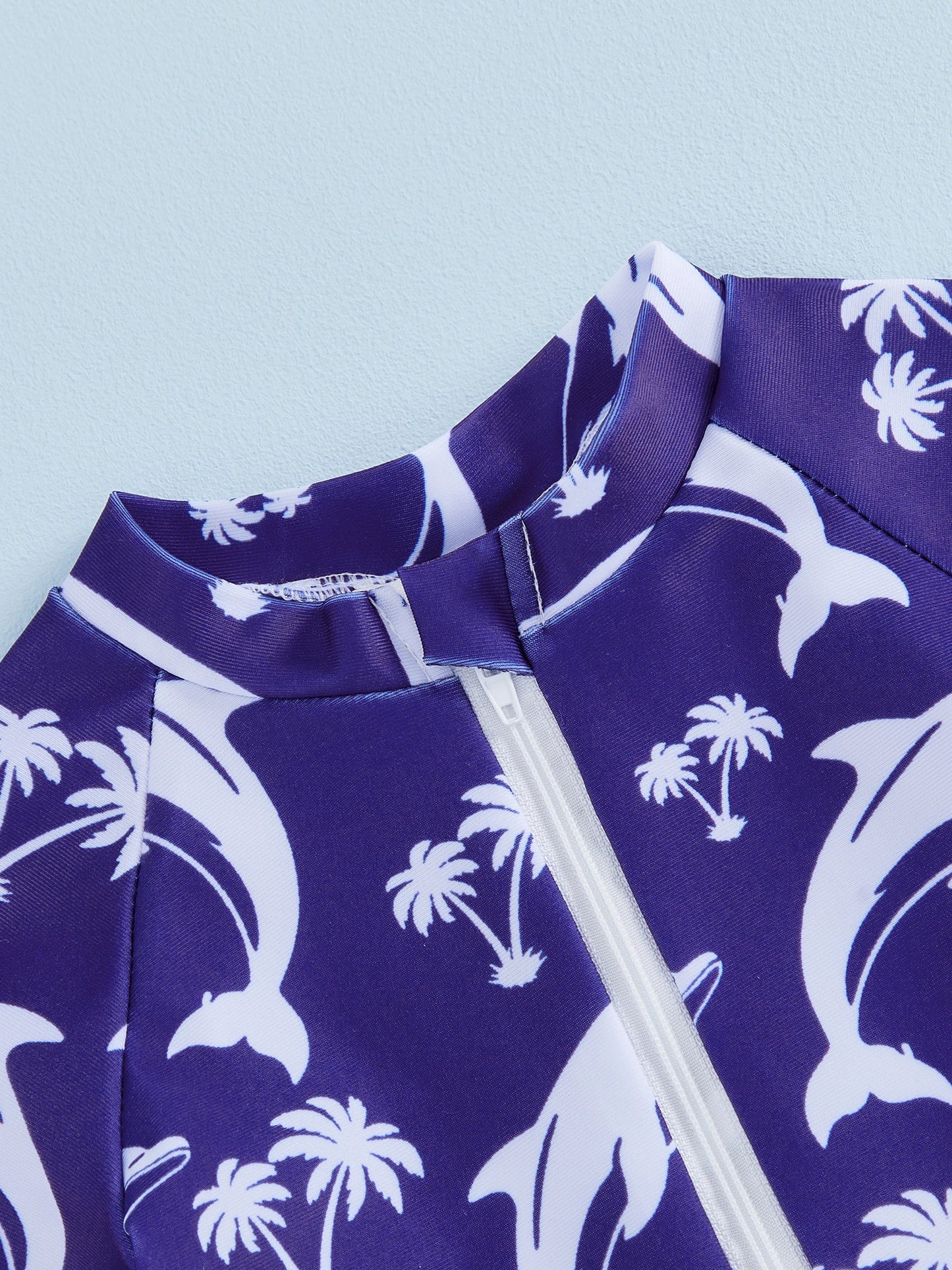 Baby Toddler Boys Rash Guard Swimsuits Cute Shark Animal Printed Short Sleeve Swimwear Romper