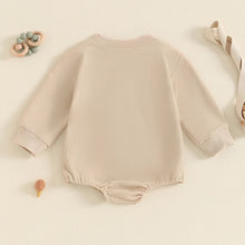 Load image into Gallery viewer, Baby Boy Lil Bro Romper Long Sleeve Round Neck Letter Embroidery Bodysuit Fall Playsuit
