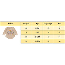 Load image into Gallery viewer, Baby Girls Little Sister Romper Long Sleeve Crew Neck Flower Letters Print Bodysuit
