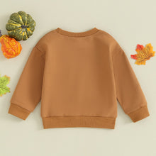 Load image into Gallery viewer, Baby Toddler Kids Boys Girls Long Sleeve Crew Neck Hey There Little Pumpkin Letters Pullover Top Clothes
