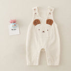 Corduroy Cartoon Bear Jumpsuit Romper