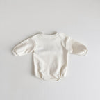 Love Embroidery Girl Bodysuit Romper