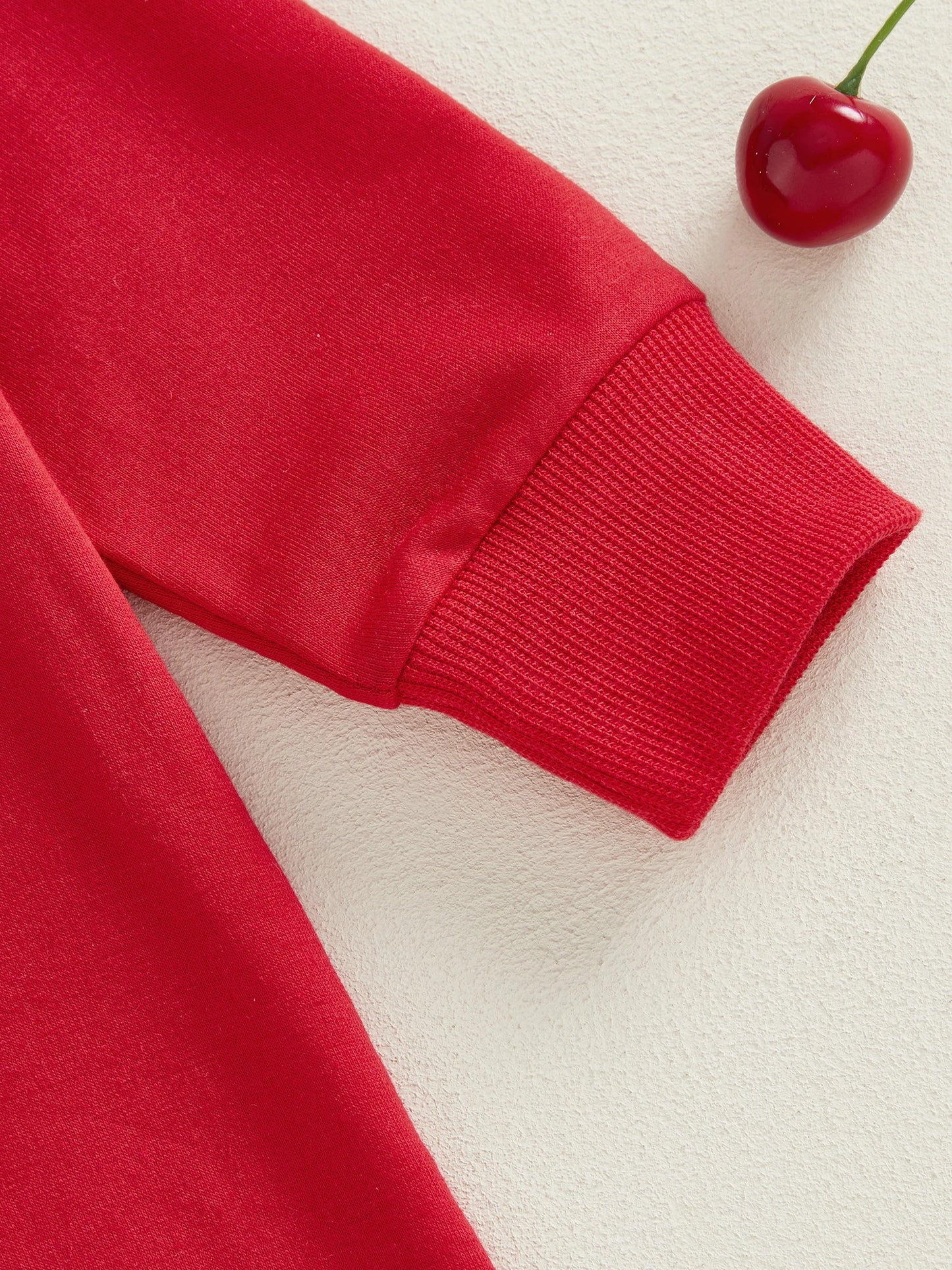 Baby Boy Girl Mama's Sweet Heart Valentine's Day Romper Crew Neck Long Sleeve Letters Heart Print Jumpsuit