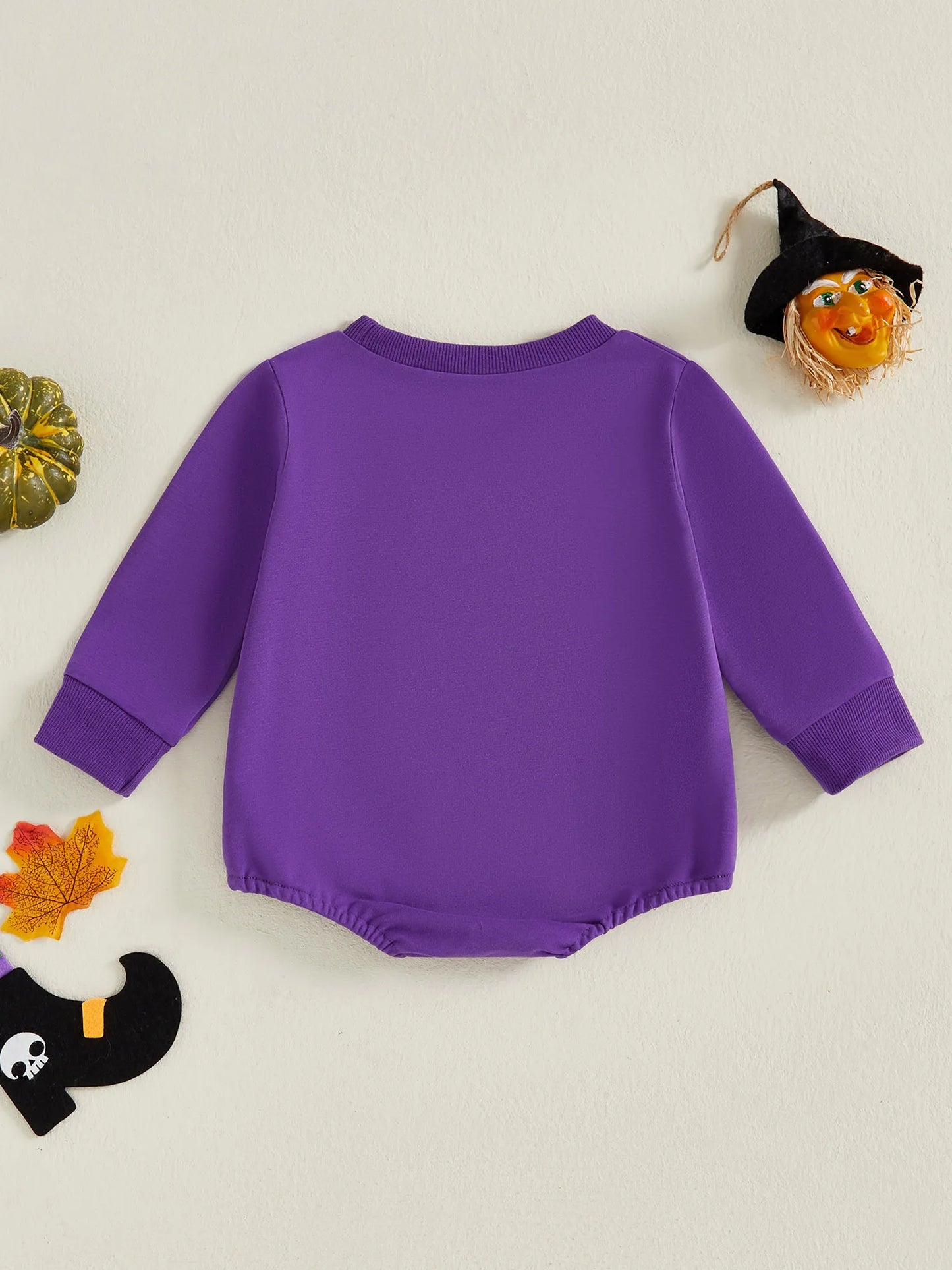 Baby Girls Boys Bubble Romper Halloween Clothes Spider Web Pumpkin Embroidery Letters Boo Long Sleeve Bodysuit Jumpsuit