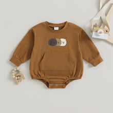 Load image into Gallery viewer, Baby Toddler Boys Girls Bodysuit Long Sleeve Cartoon Print Sweatshirt Jumpsuit Romper
