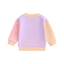 Load image into Gallery viewer, Baby Toddler Kids Girls Boys Contrast Color Crew Neck Long Sleeve Pullover Fall Clothes Top
