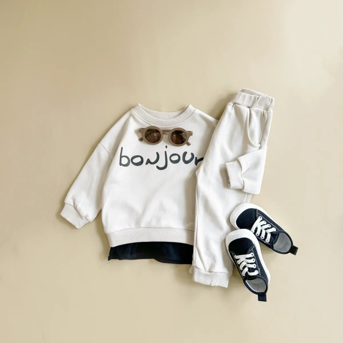 Bonjour Print Jogger Set