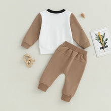 Load image into Gallery viewer, Baby Toddler Boys Girls 2Pcs Fall Outfits Long Sleeve Letter Print Bubs Loose Tops and Pants Set
