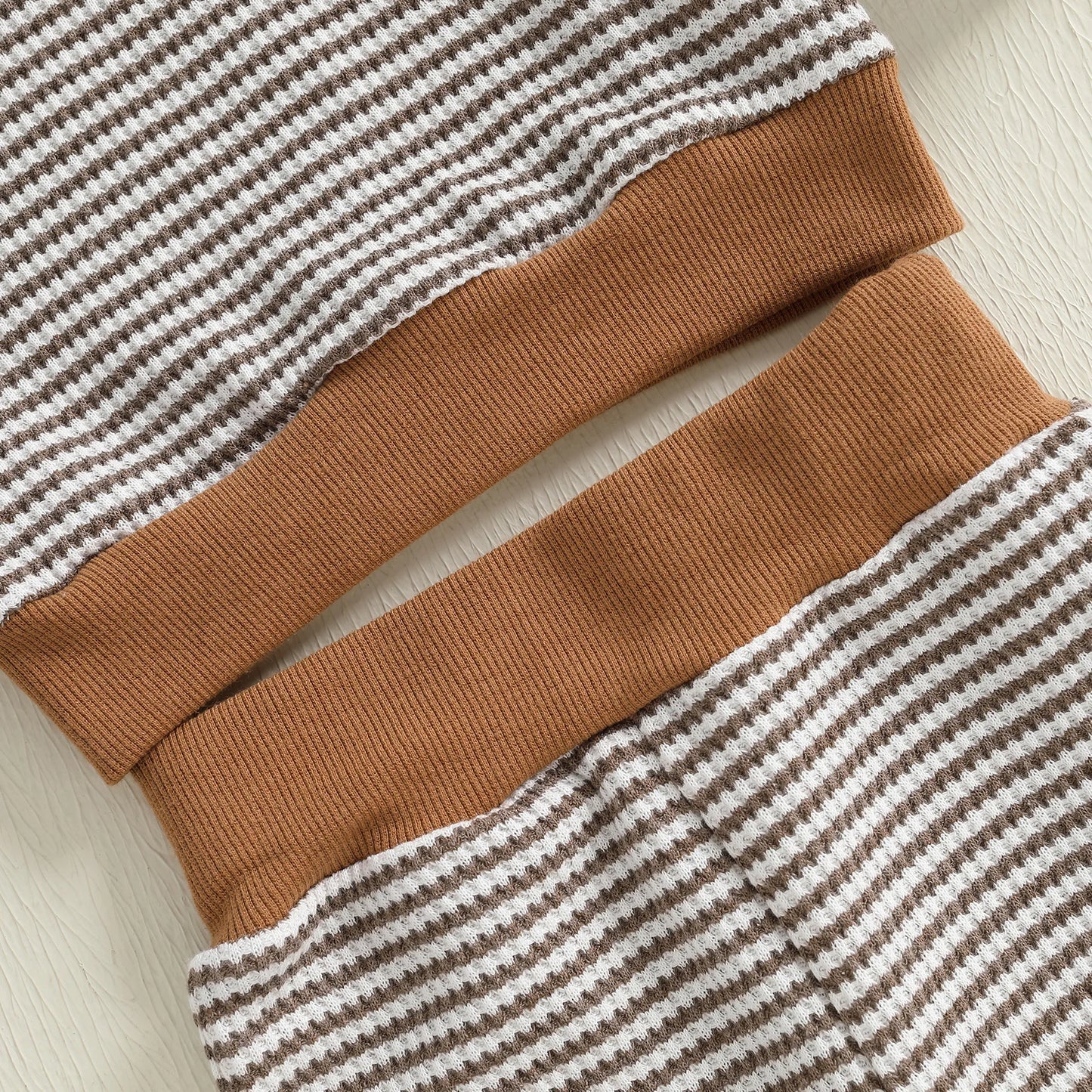 Baby Toddler Boys 2Pcs Autumn Long Sleeve O Neck Football Embroidery Top Striped Pants Jogger Set