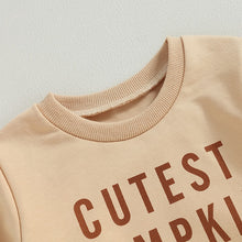 Load image into Gallery viewer, Baby Toddler Boy Girl Long Sleeve Cutest Pumpkin in the Patch Loose Pullovers Top
