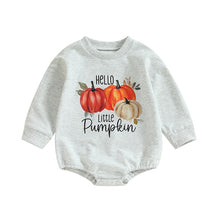 Load image into Gallery viewer, Baby Toddler Boy Girl Pumpkin Letter Print Romper Long Sleeve Jumpsuit Halloween
